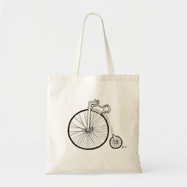 Sac fourre-tout à impression de bicyclette de (Devant)