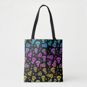 Sac fourre-tout à impression de crâne