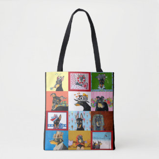 Sac fourre-tout à impression de Manchester Terrier
