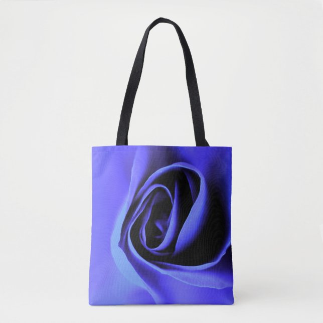 Sac fourre-tout à impression de rose violette (Devant)