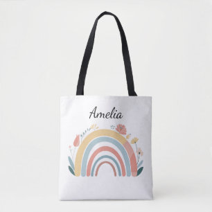 Sac fourre-tout à impression intégrale Floral Boho
