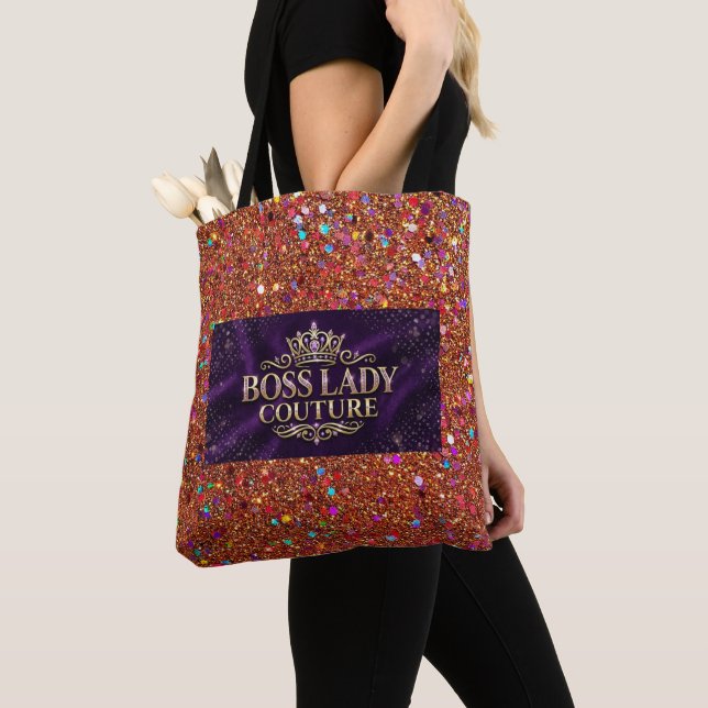 Sac fourre-tout à impression totale Boss Lady Cout (De près)