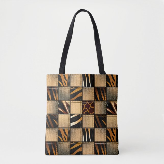 Sac fourre-tout à imprimé animalier (Devant)