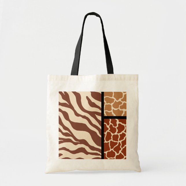 Sac fourre-tout à imprimé animalier (Devant)
