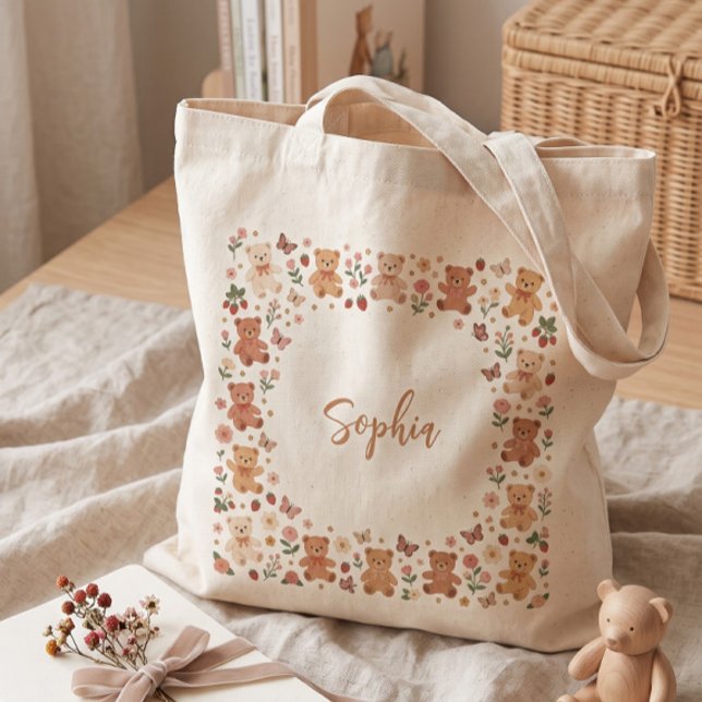 Sac fourre-tout à l'ours en peluche mignon avec ca (Créateur téléchargé)
