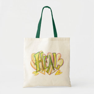 Sac fourre-tout à main vert pour guérir des obje