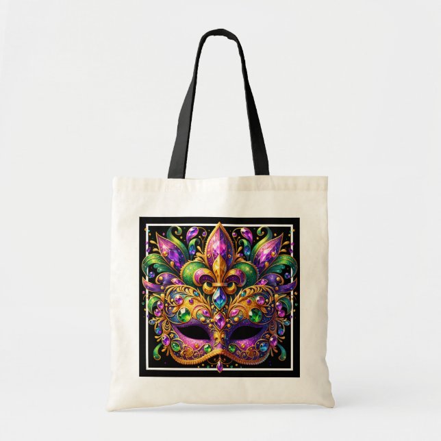 Sac fourre-tout à masque de Mardi Gras (Devant)