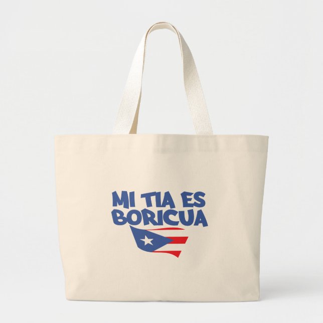 Sac fourre-tout à MI Tia es Boricua (Devant)
