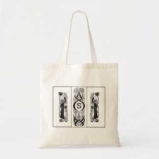 Sac fourre-tout à monogramme d'anges de Beardsley
