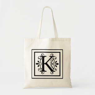 Sac fourre-tout à monogramme de la lettre K