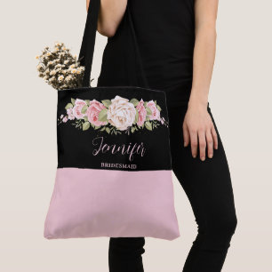 Sac fourre-tout à monogramme de Lovely Pink Rose