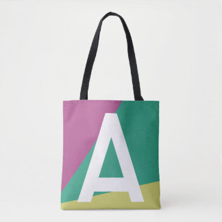 Sac fourre-tout à monogramme et bloc de couleur ré