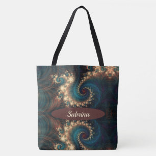 Sac fourre-tout à monogramme fractal chic