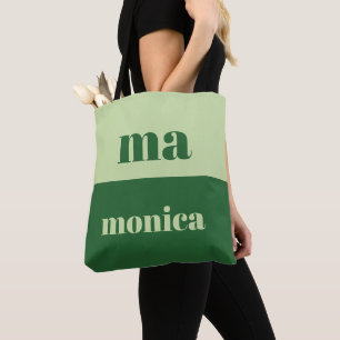 Sac fourre-tout à monogramme initial en écriture v