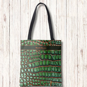 Sac fourre-tout à monogramme moderne à motif de pe