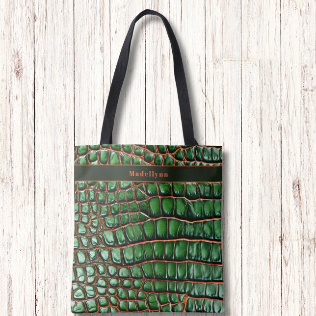 Sac fourre-tout à monogramme moderne à motif de pe (Créateur téléchargé)