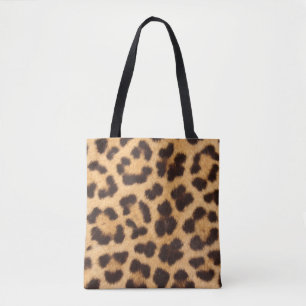 Sac fourre-tout à motif animalier imprimé léopard