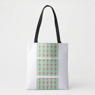 Sac fourre-tout à motif d'arbres roses