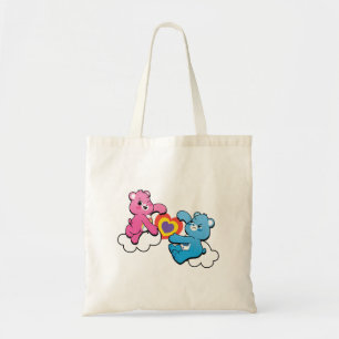 Sac fourre-tout à motif de couple d'ours mignon