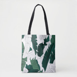 Sac fourre-tout à motif de feuille de bananier tro