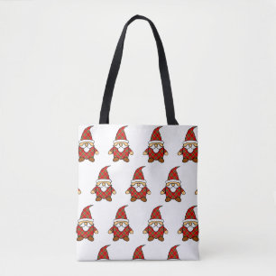 Sac fourre-tout à motif de gnome en carton mignon