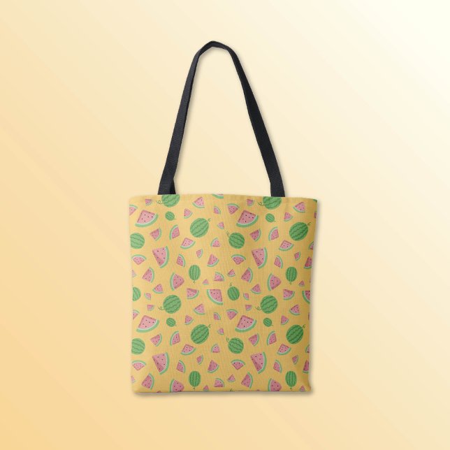 Sac fourre-tout à motif de pastèque Sweet Summer (Cute watermelon patterns bring fresh summer charm to this tote bag, perfect for everyday use.)