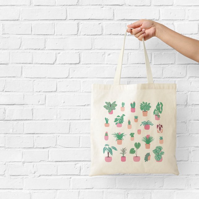 Sac fourre-tout à motif de plante d'intérieur mign (Créateur téléchargé)