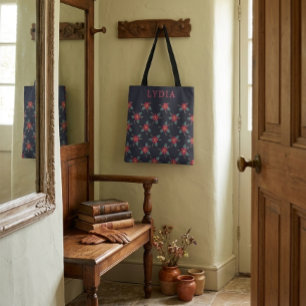 Sac fourre-tout à motif floral vintage personnalis