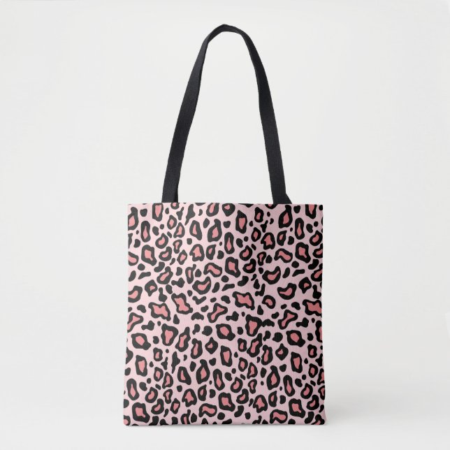 Sac fourre-tout à motif léopard rose Rétro Cadeau (Devant)
