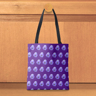Sac fourre-tout à motif sans couture de pensée vio