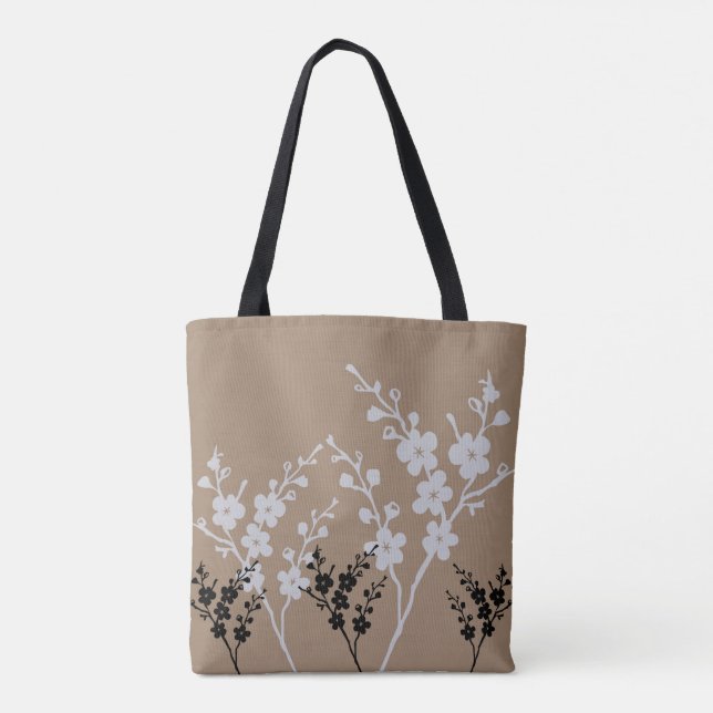 Sac fourre-tout à motifs floraux (Dos)