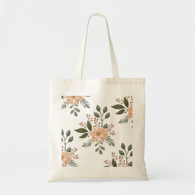 Sac fourre-tout à motifs floraux (Devant)