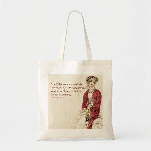 Sac fourre-tout à Noël de Jane Austen (Devant)