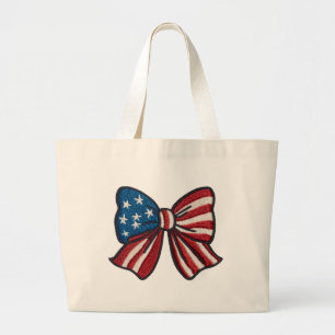 🇫🇷 Sac fourre-tout à noeud papillon patriotique