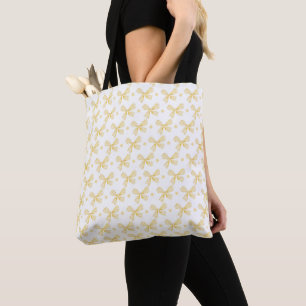 Sac fourre-tout à noeuds jaunes Joli sac de tous