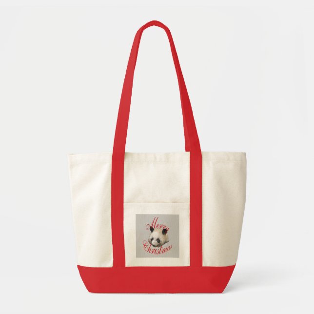 Sac fourre-tout à panda de Noël (Devant)