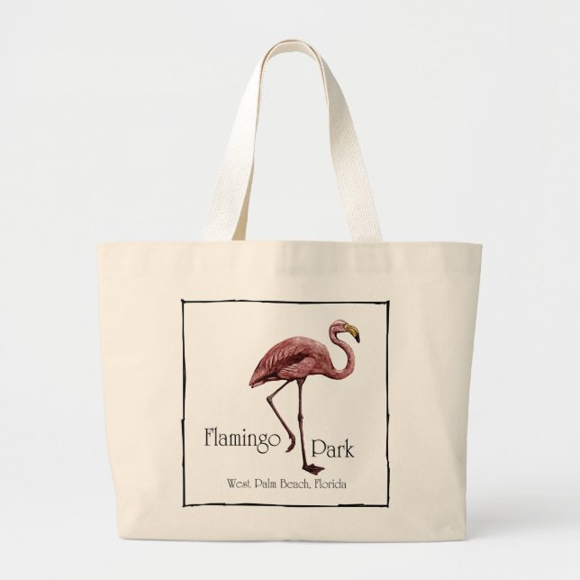 Sac fourre - tout à parc de Flamant rose (Devant)