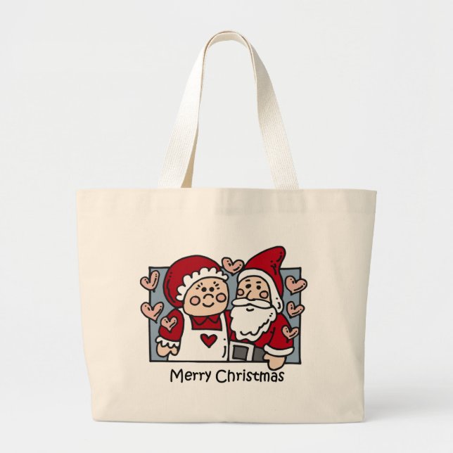 Sac fourre - tout à Père Noël de Noël (Devant)