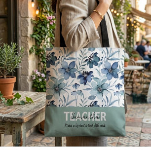 Sac fourre-tout à phrase personnalisée au nom de l