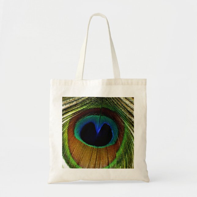 Sac fourre-tout à plume de paon (Devant)
