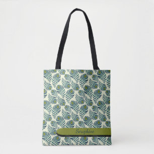 Sac fourre-tout à plumes de paon boho