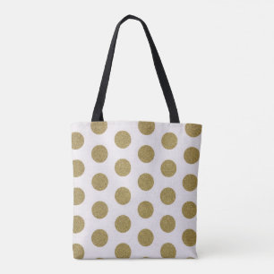 Sac fourre-tout à point de polka d'étincelle d'o