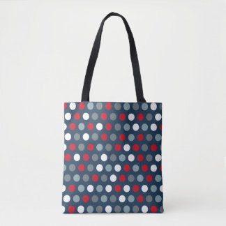 Sac fourre-tout à pois patriotique