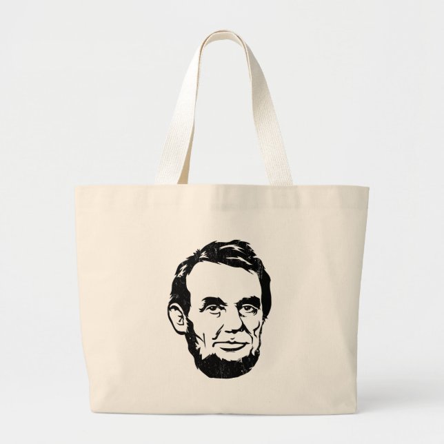 Sac fourre-tout à portrait d'Abraham Lincoln (Devant)