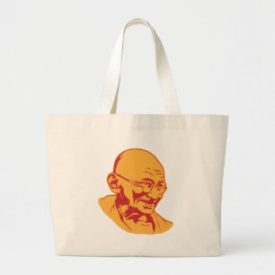 Sac fourre-tout à portrait de Mahatma Gandhi