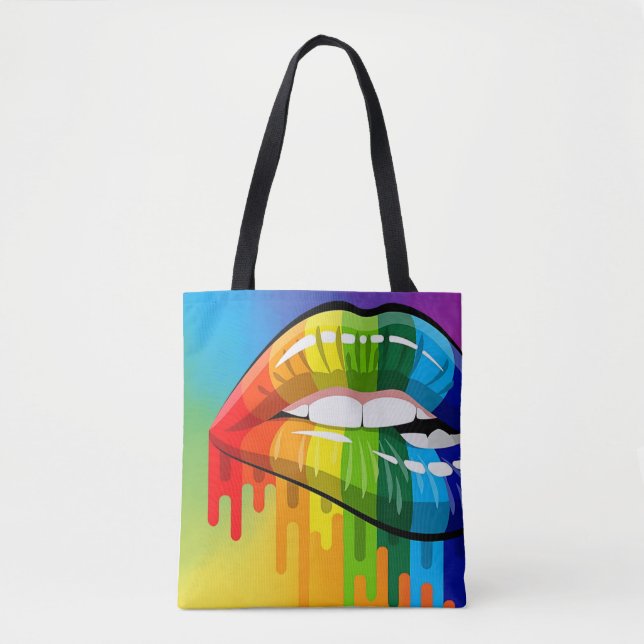 Sac fourre-tout à racerback arc-en-ciel (Devant)