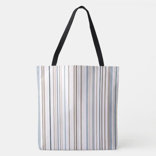 Sac fourre-tout à rayures de couleur de plage (Devant)