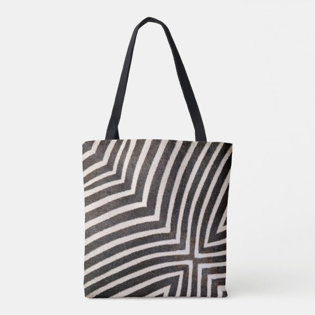 Sac fourre-tout à rayures zèbre funky (Dos)