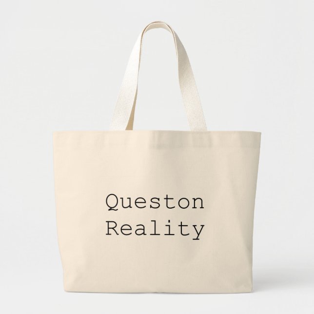 Sac fourre-tout à réalité de question (Devant)