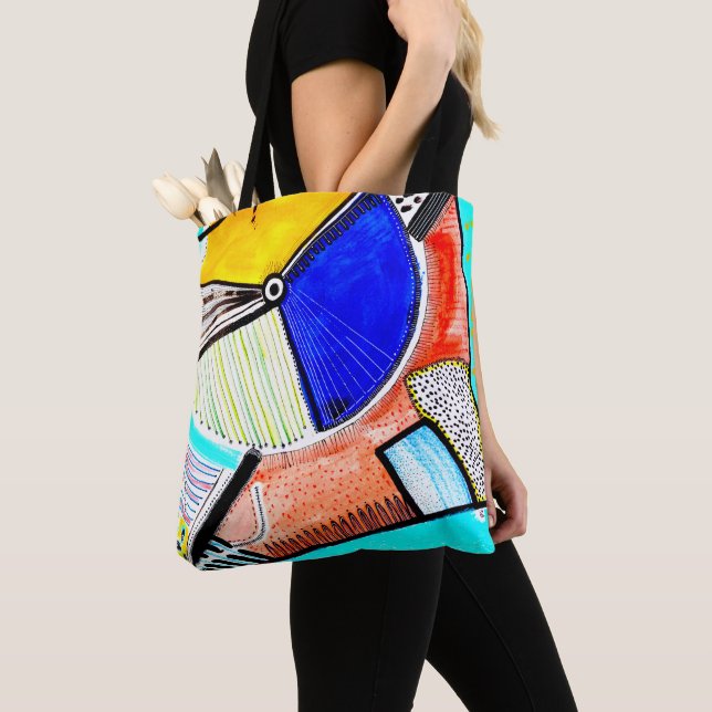 Sac fourre-tout à roues Abstrait (De près)